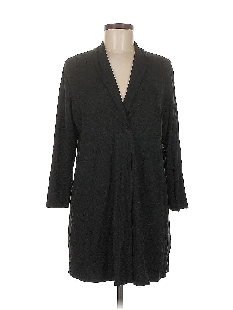 Pre-owned Eileen Fisher Kimono In Black