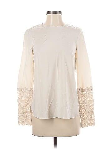 Brunello Cucinelli Long Sleeve Silk Top (view 1)