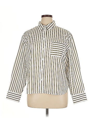 Talbots 3/4 Sleeve Button-Down Shirt (view 1)