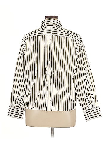 Talbots 3/4 Sleeve Button-Down Shirt (view 2)