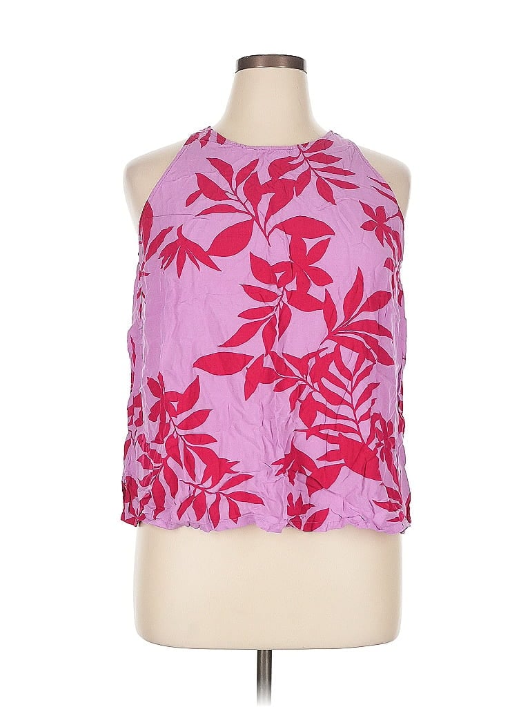 Pre-owned Old Navy Tank Top Pink Halter Neckline Tops