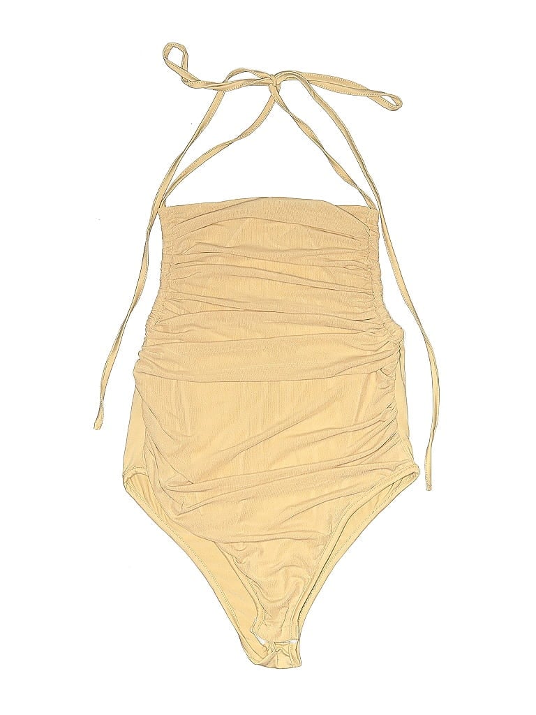 Pre-owned Cider Bodysuit In Yellow