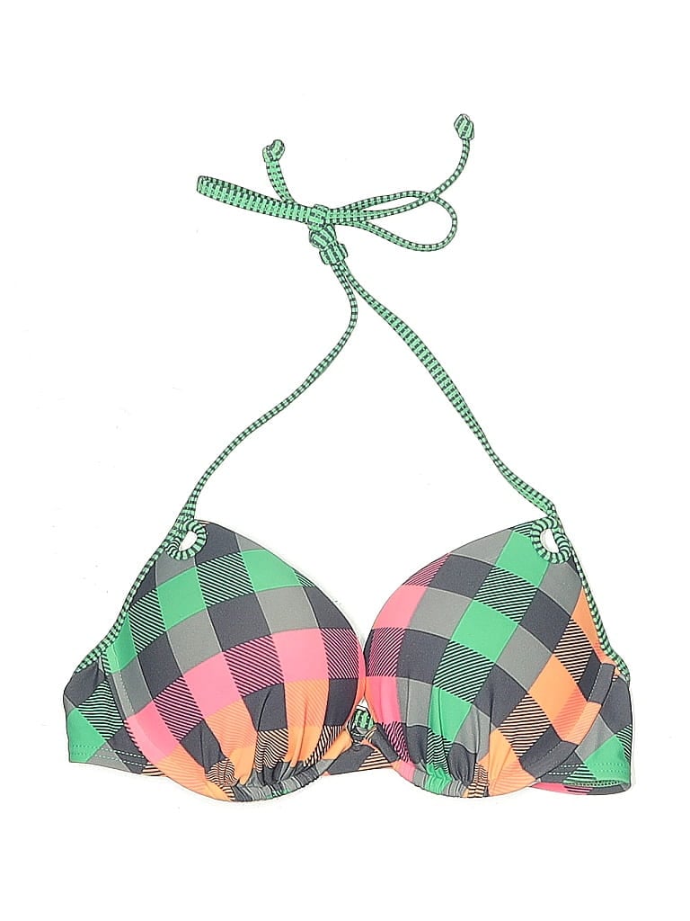 Pre-owned Arizona Jean Company Swimsuit Top In Green