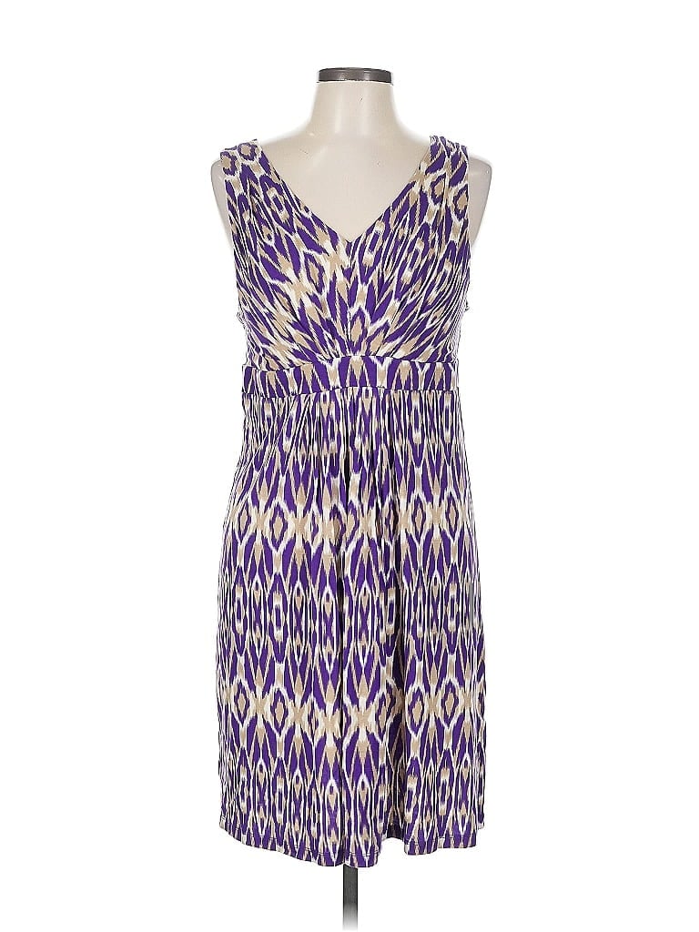 Pre-owned Ann Taylor Loft Outlet Casual Dress In Purple