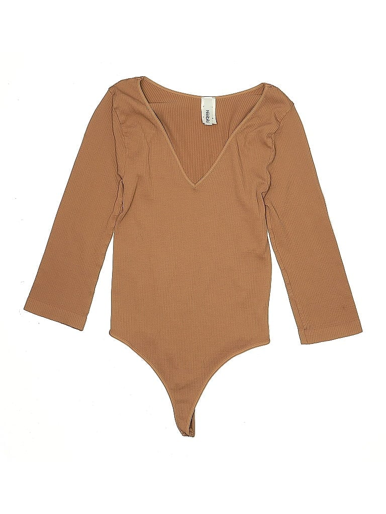 Pre-owned Nikibiki Bodysuit In Brown
