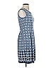 Max Studio Print Blue Casual Dress Size XS - photo 4