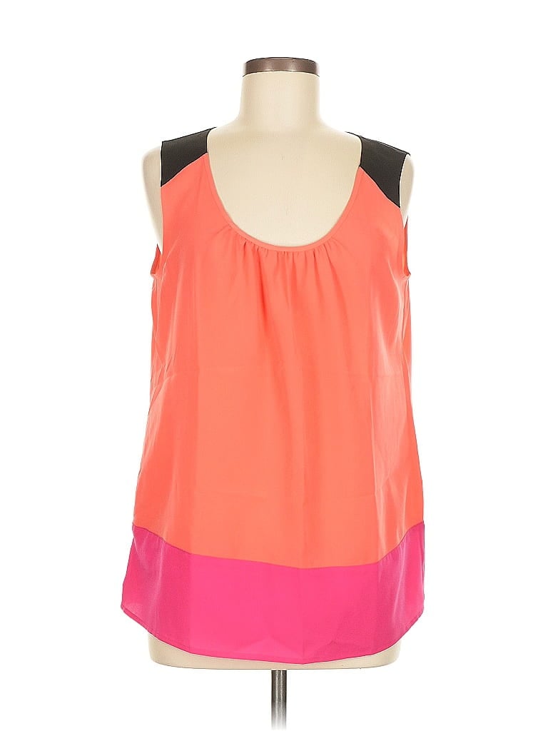 Ann Taylor Loft Outlet Sleeveless Blouse In Orange