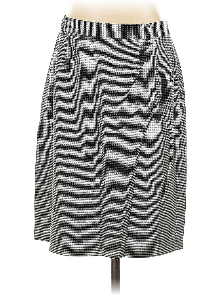 Pre-owned Kasper Casual Skirt In Gray