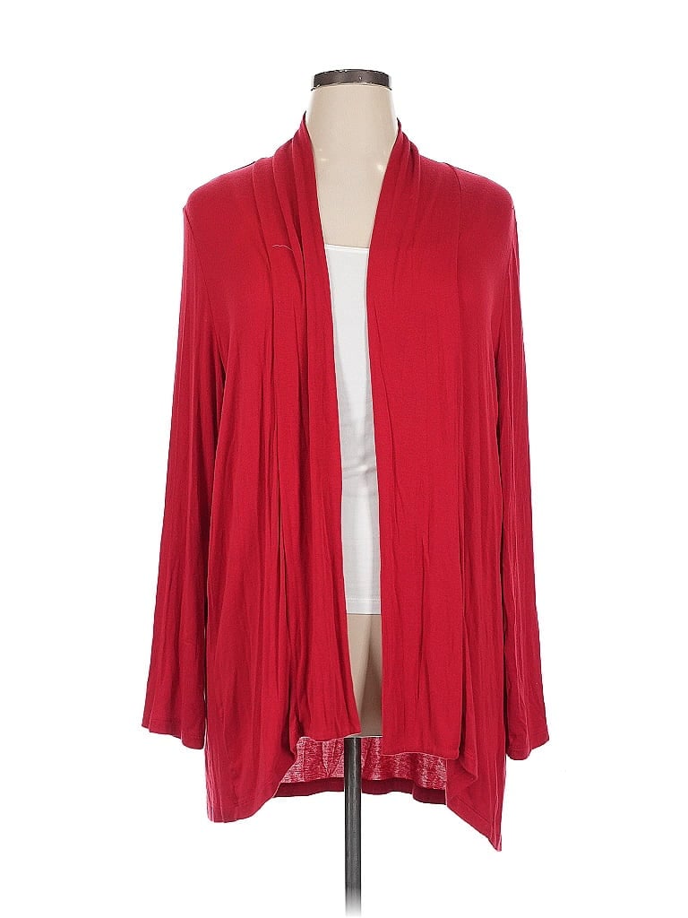 Pre-owned Style & Co Cardigan Sweater In Red