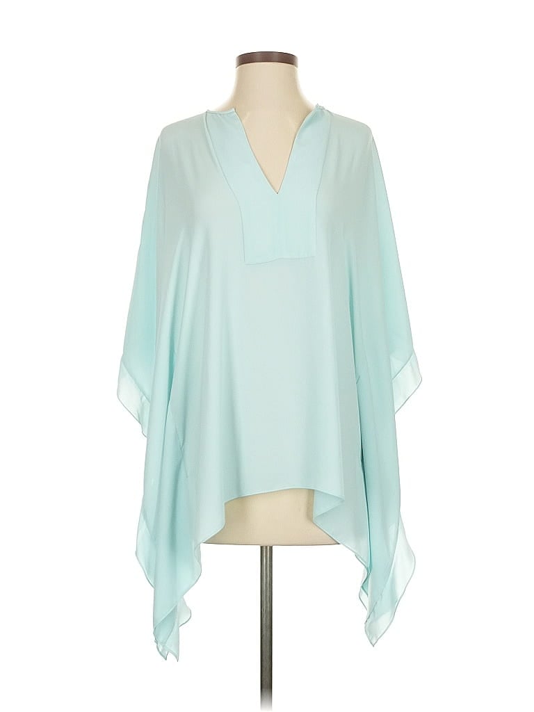 Pre-owned Bcbgmaxazria 3/4 Sleeve Blouse In Blue