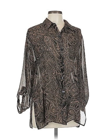 Chico's Design Long Sleeve Silk Top (view 1)