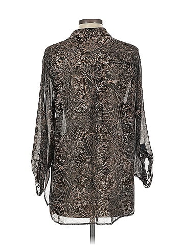 Chico's Design Long Sleeve Silk Top (view 2)