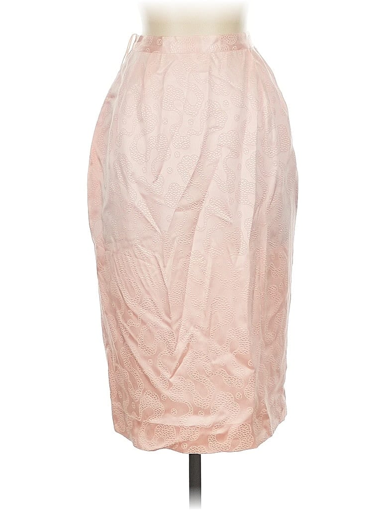 Pre-owned Unbranded Silk Skirt In Pink