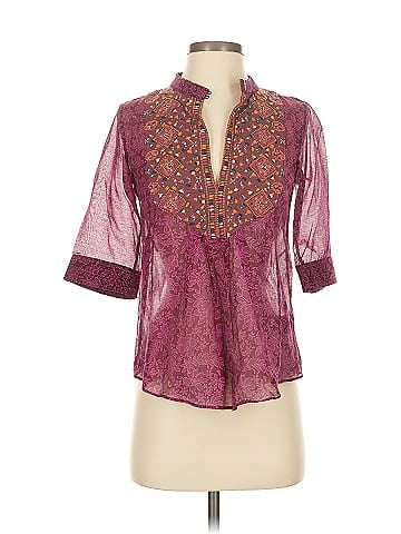 A Common Thread 3/4 Sleeve Blouse (view 1)