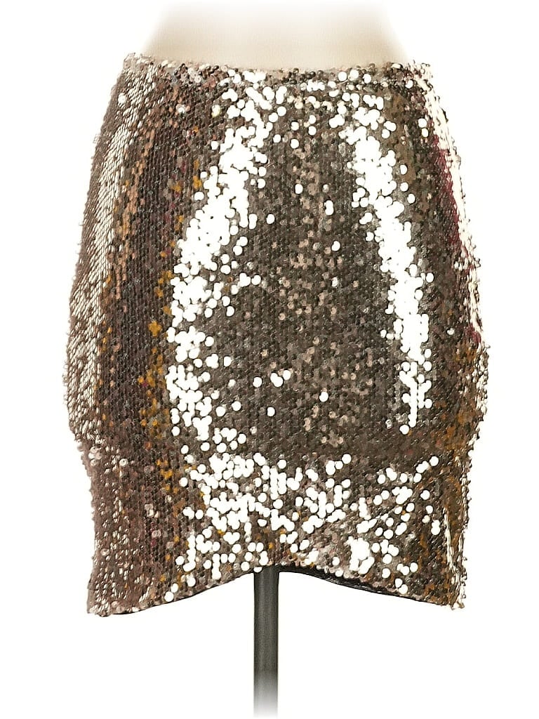 Pre-owned Line & Dot Casual Skirt In Gold