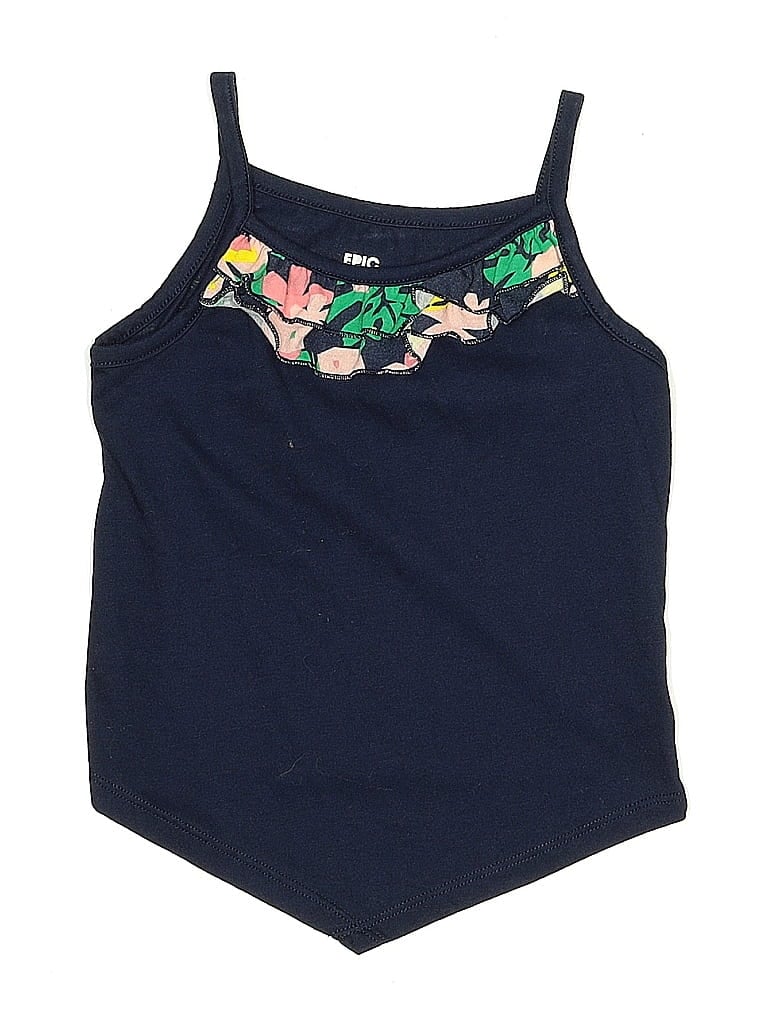 Pre-owned Epic Threads Kids' Tank Top Blue Halter Neckline Tops