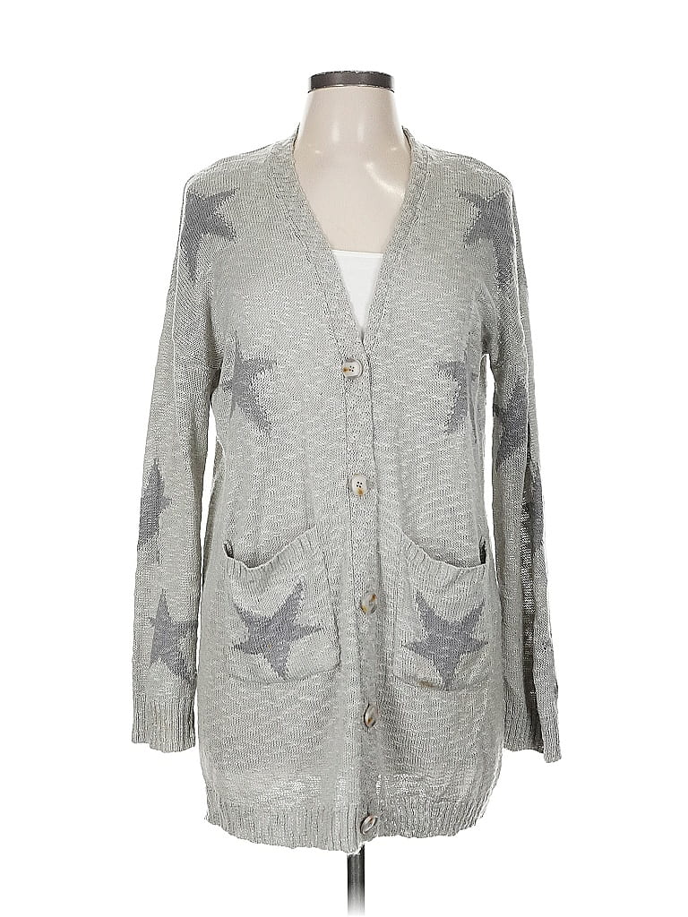 Pre-owned Hem & Thread Cardigan Sweater In Gray