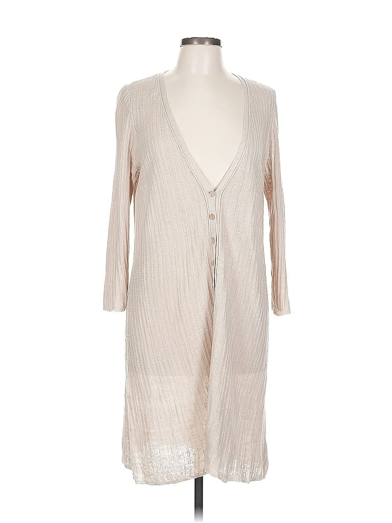 Pre-owned Eileen Fisher Cardigan Sweater In Brown