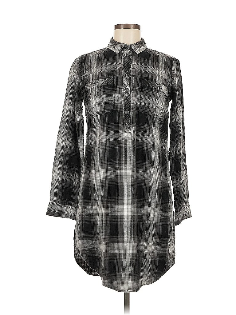 Pre-owned Eddie Bauer Long Sleeve Blouse In Gray