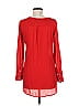 H&M 100% Polyester Red Long Sleeve Blouse Size 6 - photo 2