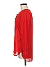 H&M 100% Polyester Red Long Sleeve Blouse Size 6 - photo 5
