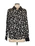 Catherine Malandrino 100% Polyester Paisley Black Long Sleeve Blouse Size L - photo 1