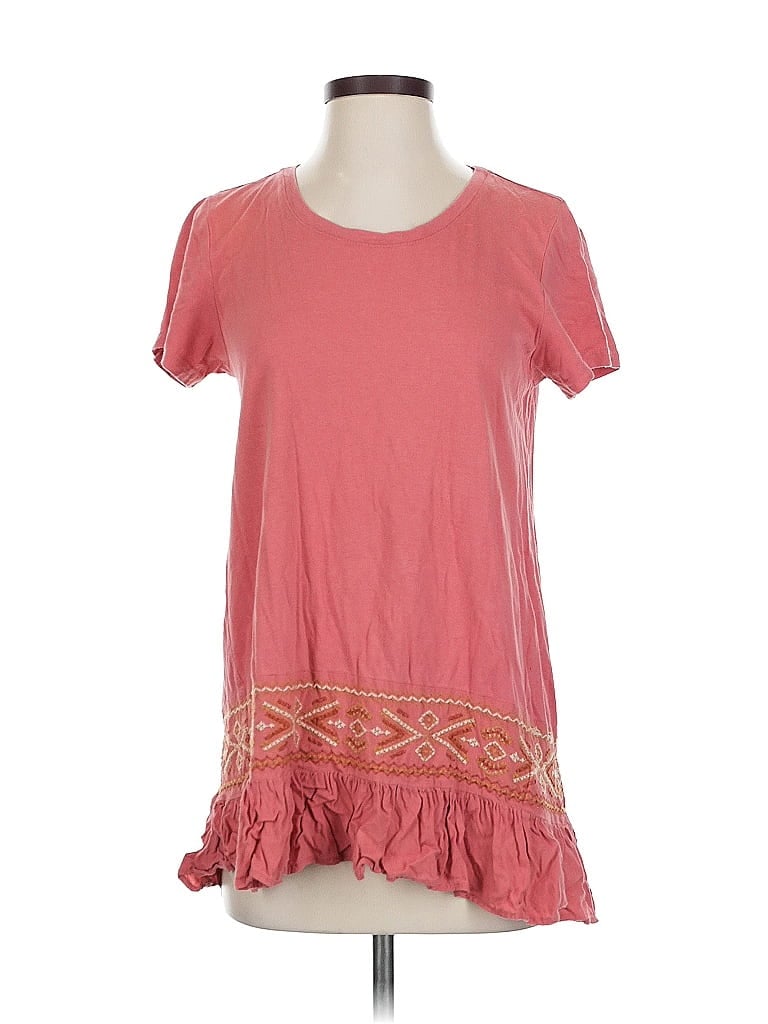 Pre-owned Logo By Lori Goldstein Short Sleeve T-shirt In Orange