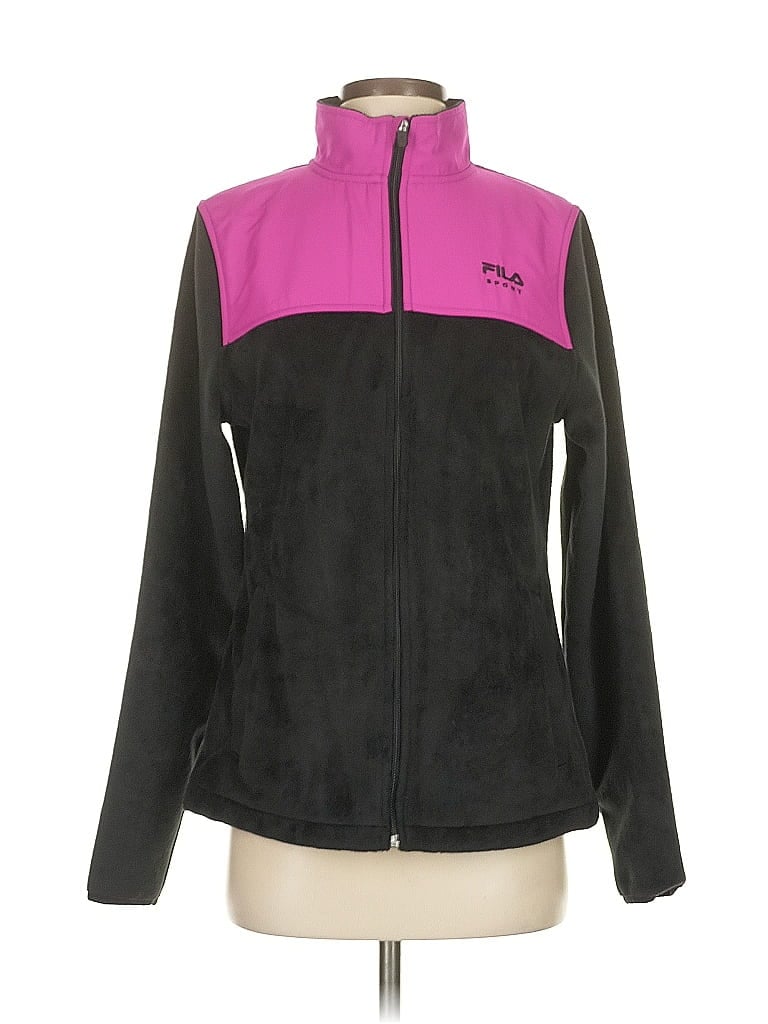 Pre-owned Fila Sport Fleece Jacket In Pink