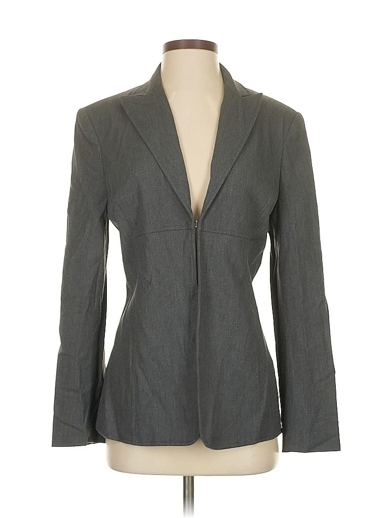 Pre-owned The Limited Blazer Jacket In Gray
