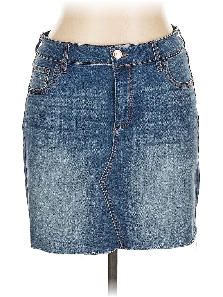 Pre-owned Celebrity Pink Denim Skirt In Blue
