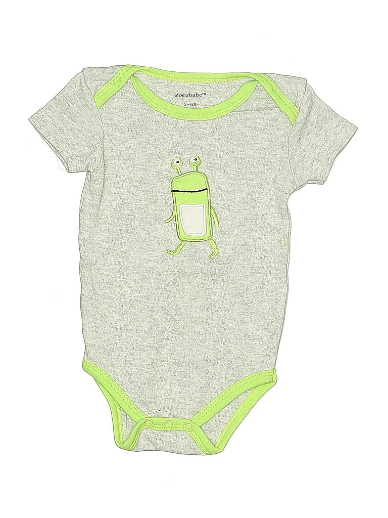 Pre-owned Assorted Brands Babies' Short Sleeve Onesie In Green
