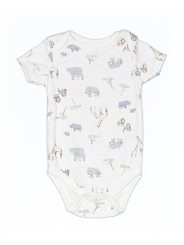 Click to view more detailed imagery on our partner's website Pre-owned Kyle & Deena Babies' Short Sleeve Onesie In White