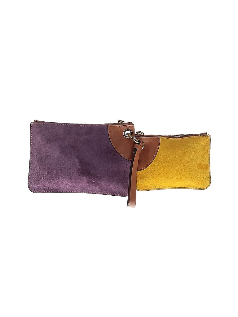 Pre-owned Gerard Darel Leather Wristlet In Purple
