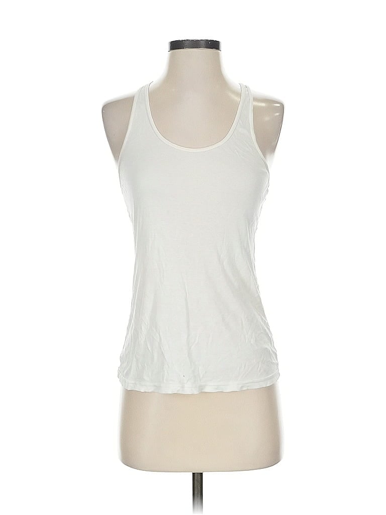 Pre-owned American Apparel Tank Top White Halter Neckline Tops