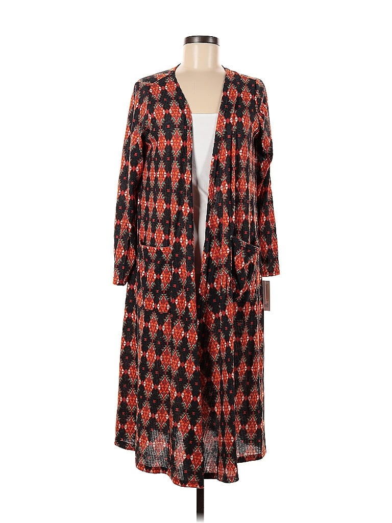 Pre-owned Lularoe Cardigan Sweater In Orange