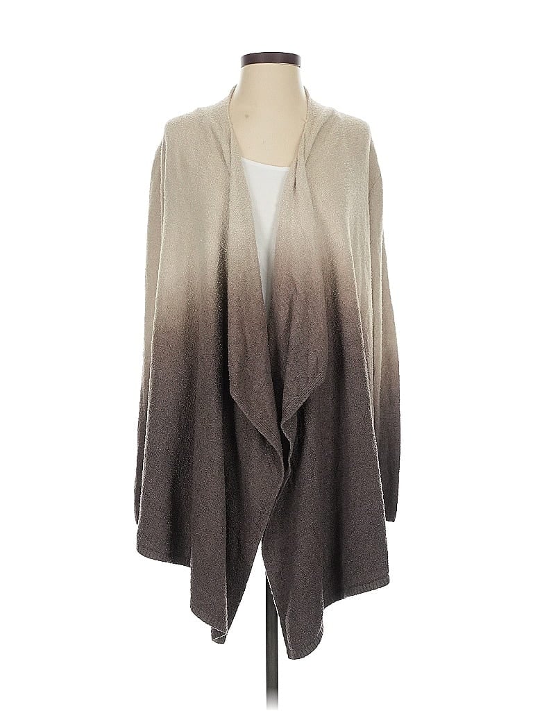 Click to view more detailed imagery on our partner's website Pre-owned Barefoot Dreams Cozychic Lite Cardigan Sweater In Gray