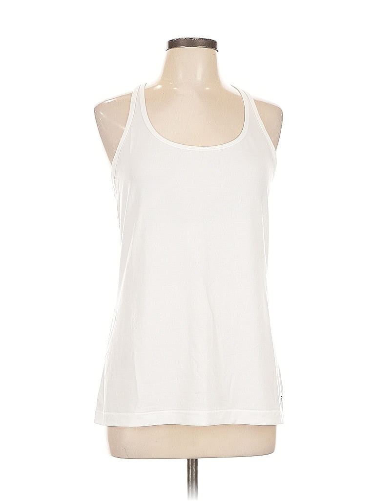 Pre-owned Gap Fit Tank Top White Halter Neckline Tops