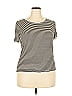 Extra Touch Stripes Black Short Sleeve T-Shirt Size 2X - photo 1