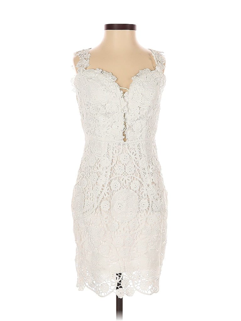 Pre-owned Banjul Cocktail Dress In White