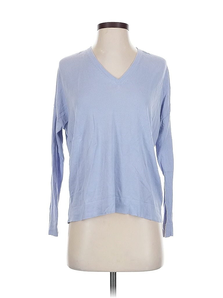 Pre-owned Eileen Fisher Pullover Sweater In Blue