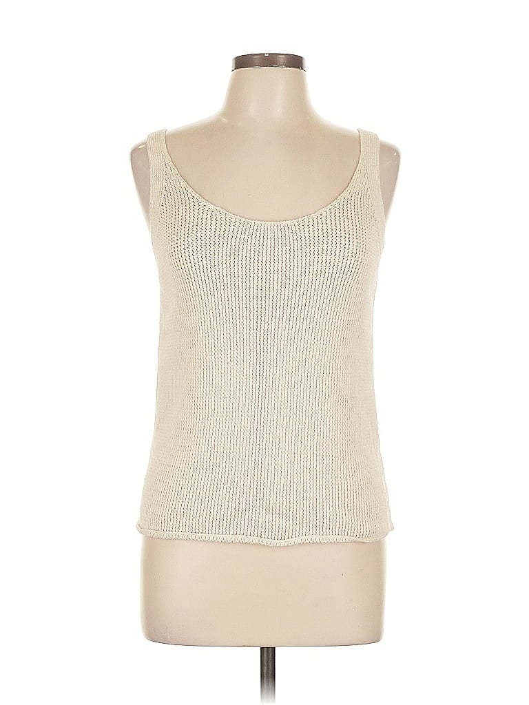 Pre-owned Vince Pullover Sweater In White