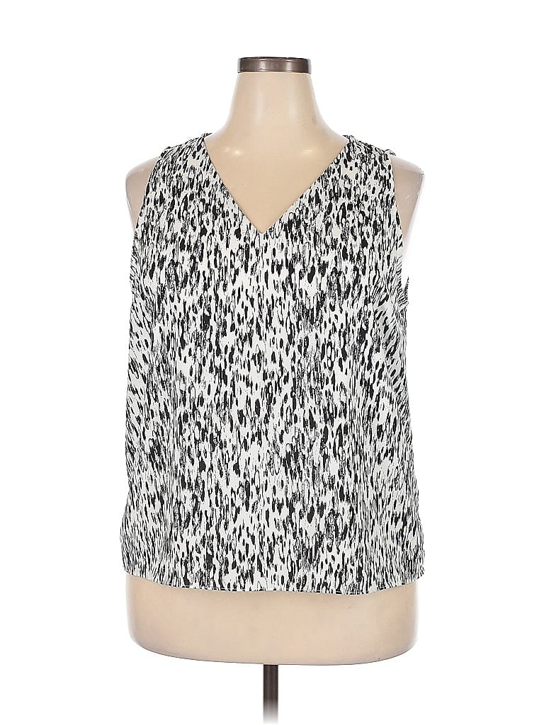 Pre-owned Nine West Sleeveless Blouse In Silver