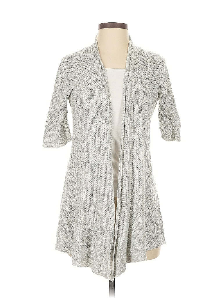 Pre-owned Eileen Fisher Cardigan Sweater In Gray