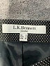 L.K. Bennett Chevron-herringbone Gray Formal Skirt Size 4 - photo 4