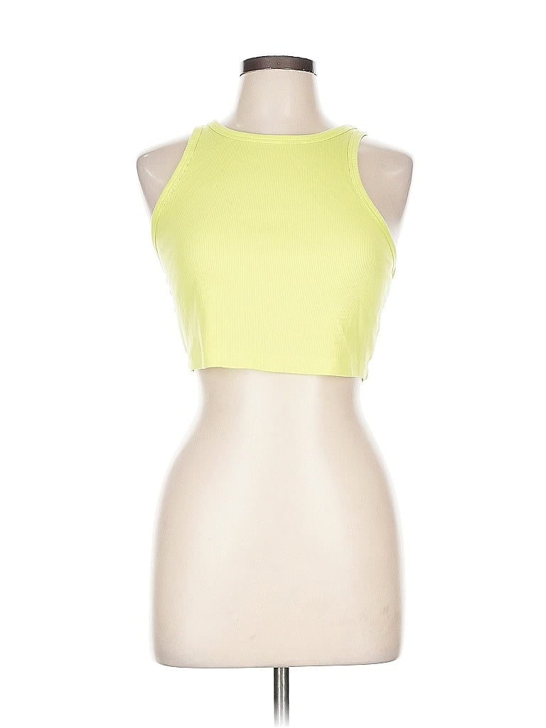 Pre-owned Wild Fable Tank Top Yellow Halter Neckline Tops