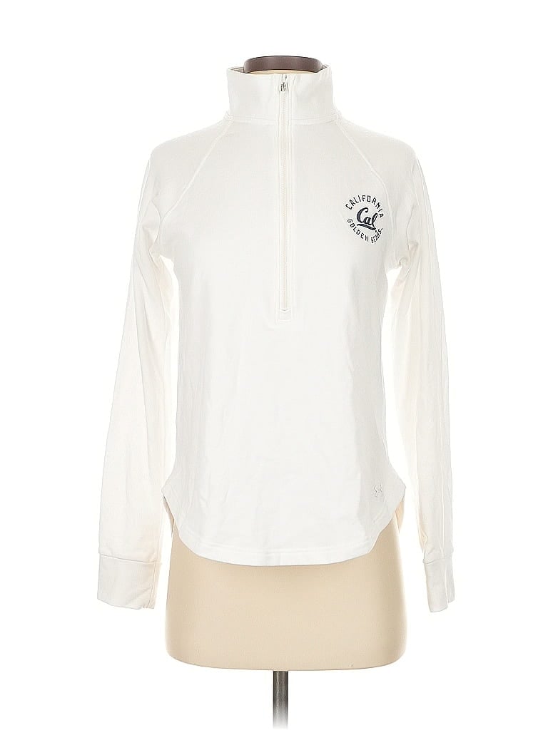 Pre-owned Under Armour Pullover Sweater In White