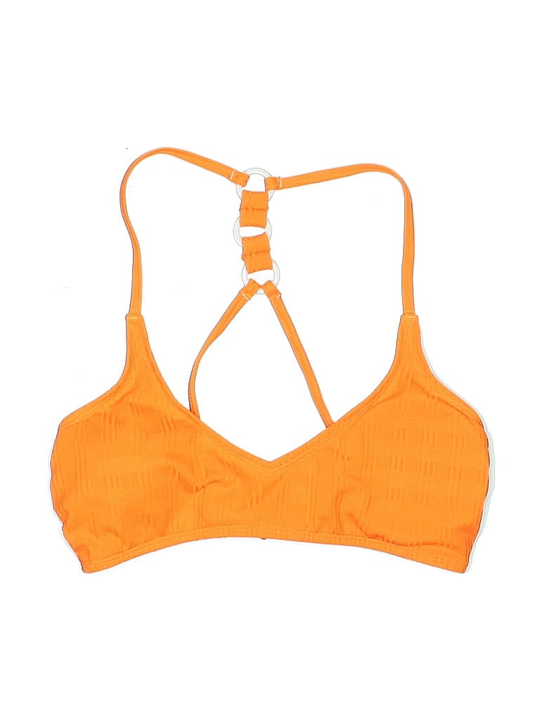 Pre-owned Unbranded Swimsuit Top Orange Swimwear