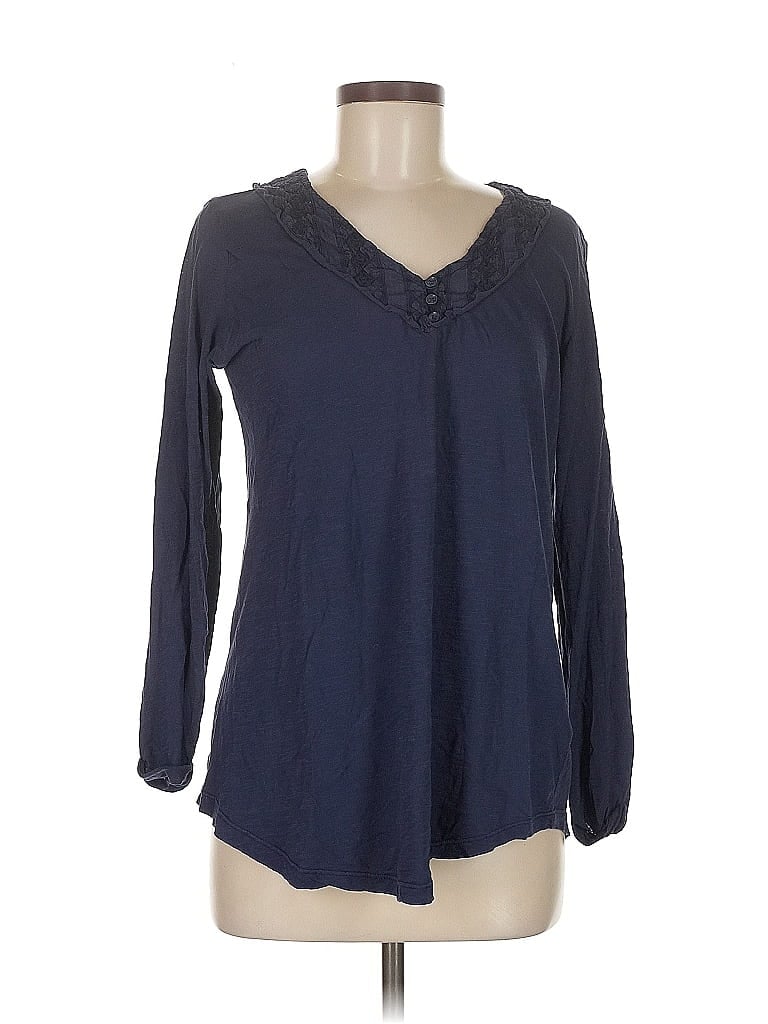 Click to view more detailed imagery on our partner's website Pre-owned Caslon Long Sleeve Blouse In Blue