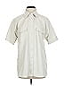 Good American 100% Polyurethane Ivory Short Sleeve Button-Down Shirt Size Sm (1) - photo 1