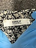 Only 100% Polyester Print Silver 3/4 Sleeve Blouse Size XL - photo 7
